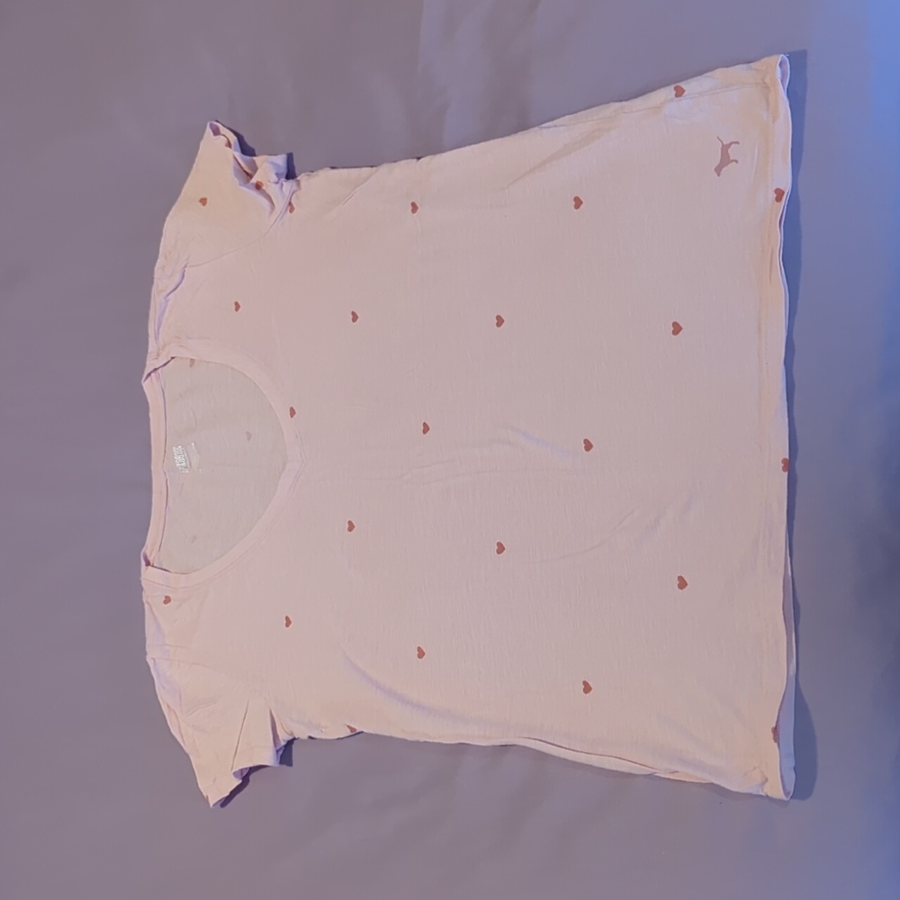 PINK XS V neck tee